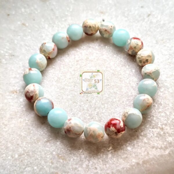 Blue Quartz bracelet 
 (aqeeq/agate)