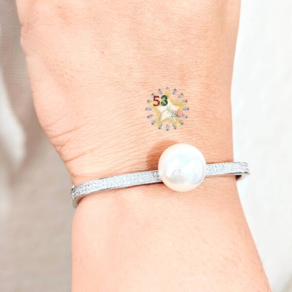 925 silver Boldy pearl bangle