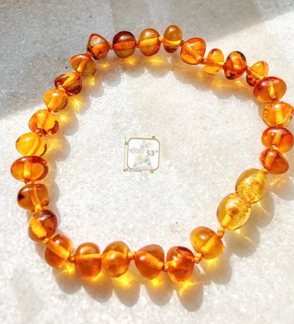 Amberlee bracelet, adjustable, Original European baltic amber