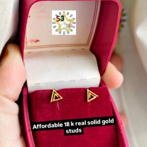 Tri Maze gold earrings, 18 k, hallmarked!