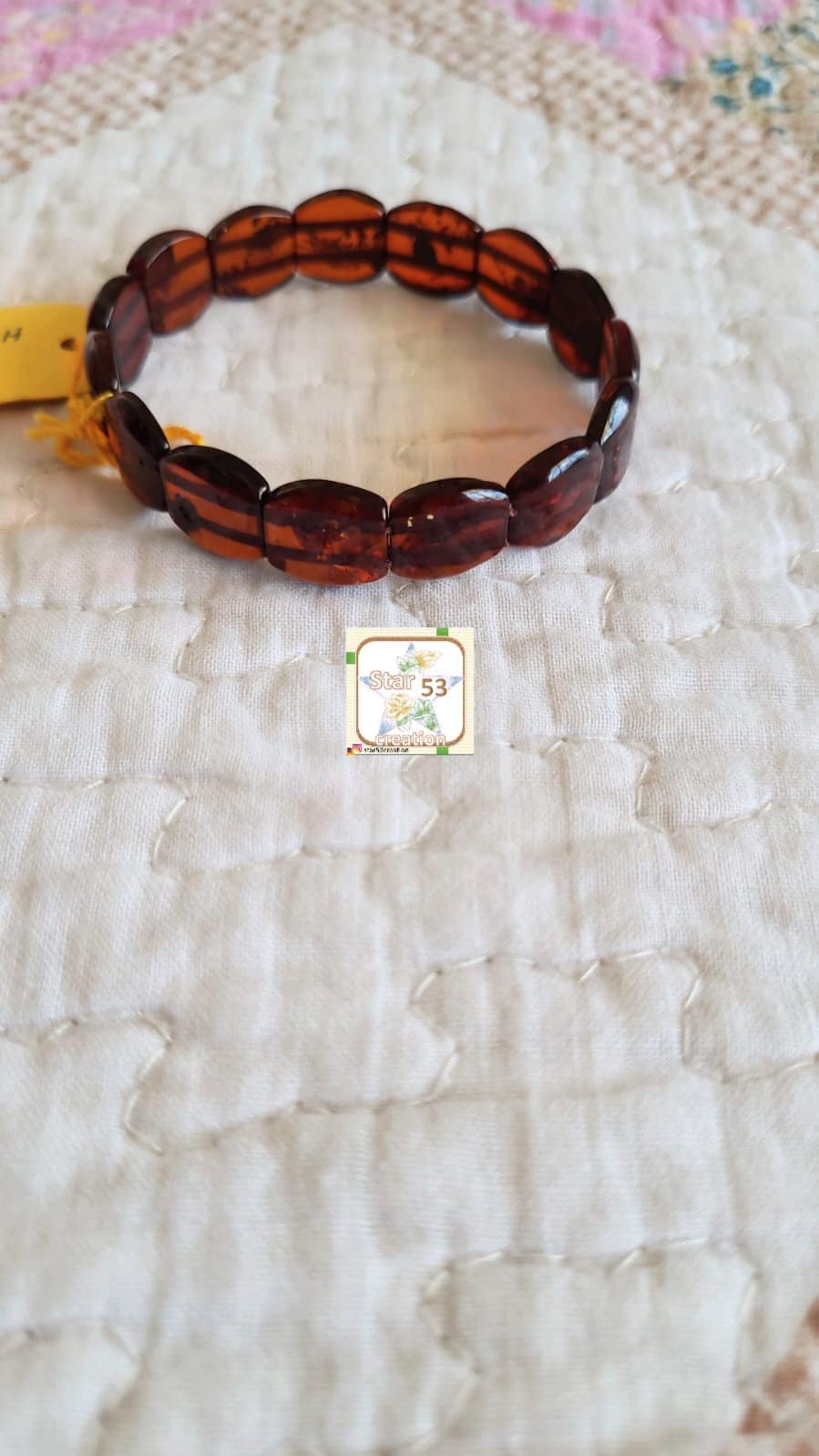 cherry Keroba bracelet, Original European Baltic Amber, stretchable