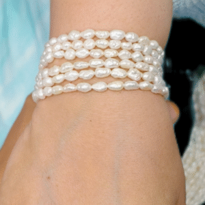 pearl squad bracelet, freshwater pearls, adjustable