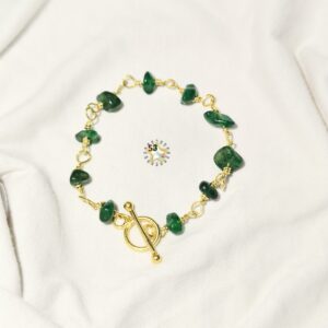 92.5 pure silver Jadie (aqeeq) bracelet , original aqeeq, gold plated