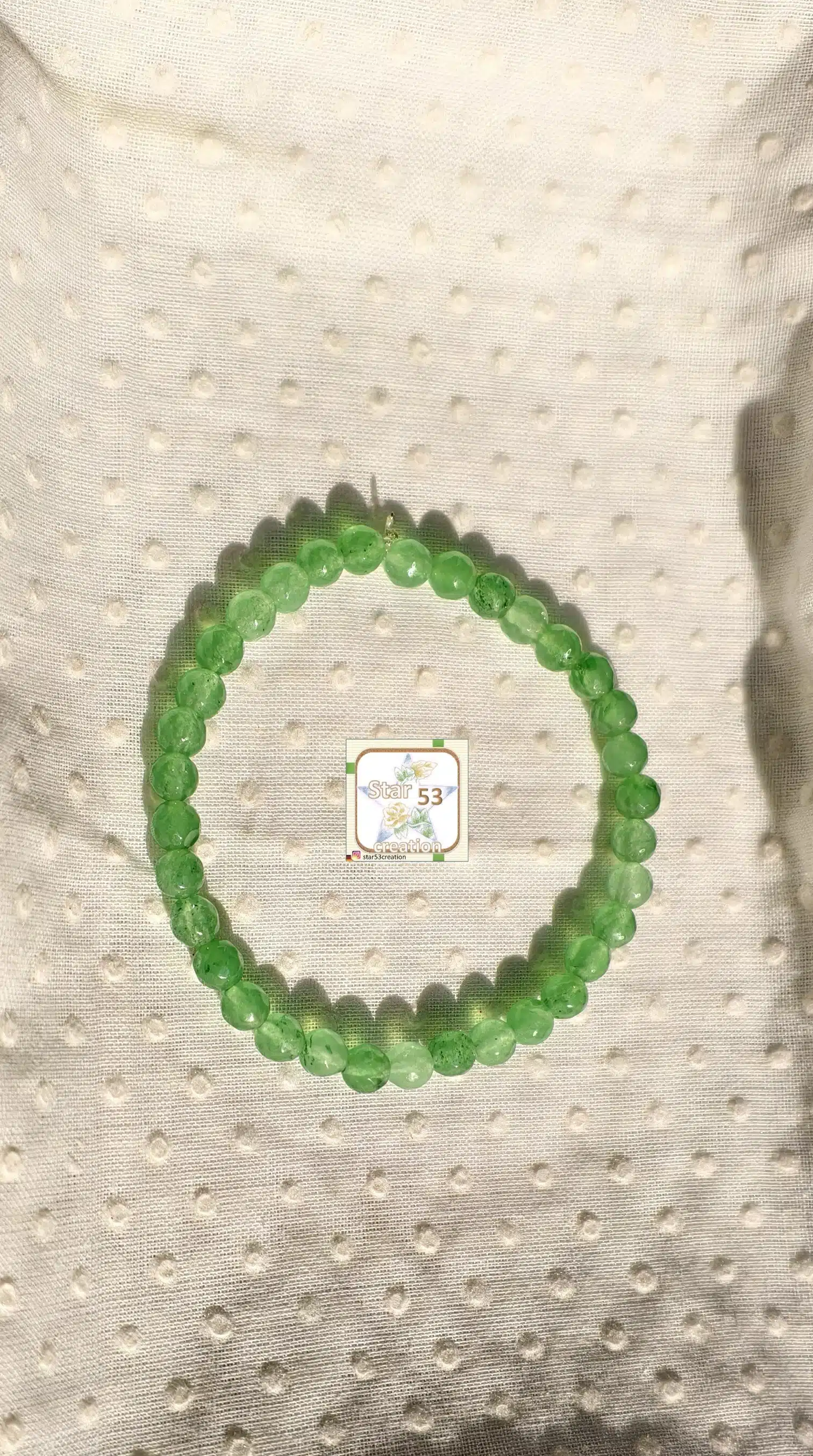 Lime jade bracelet, free size